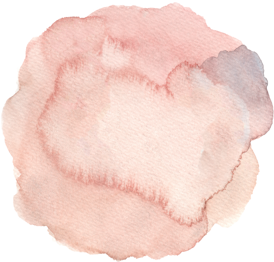Pink Circle Stain Watercolor