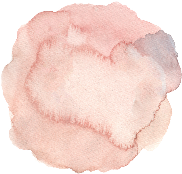Pink Circle Stain Watercolor