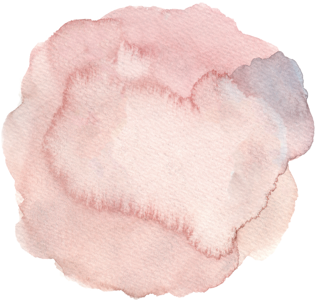 Pink Circle Stain Watercolor